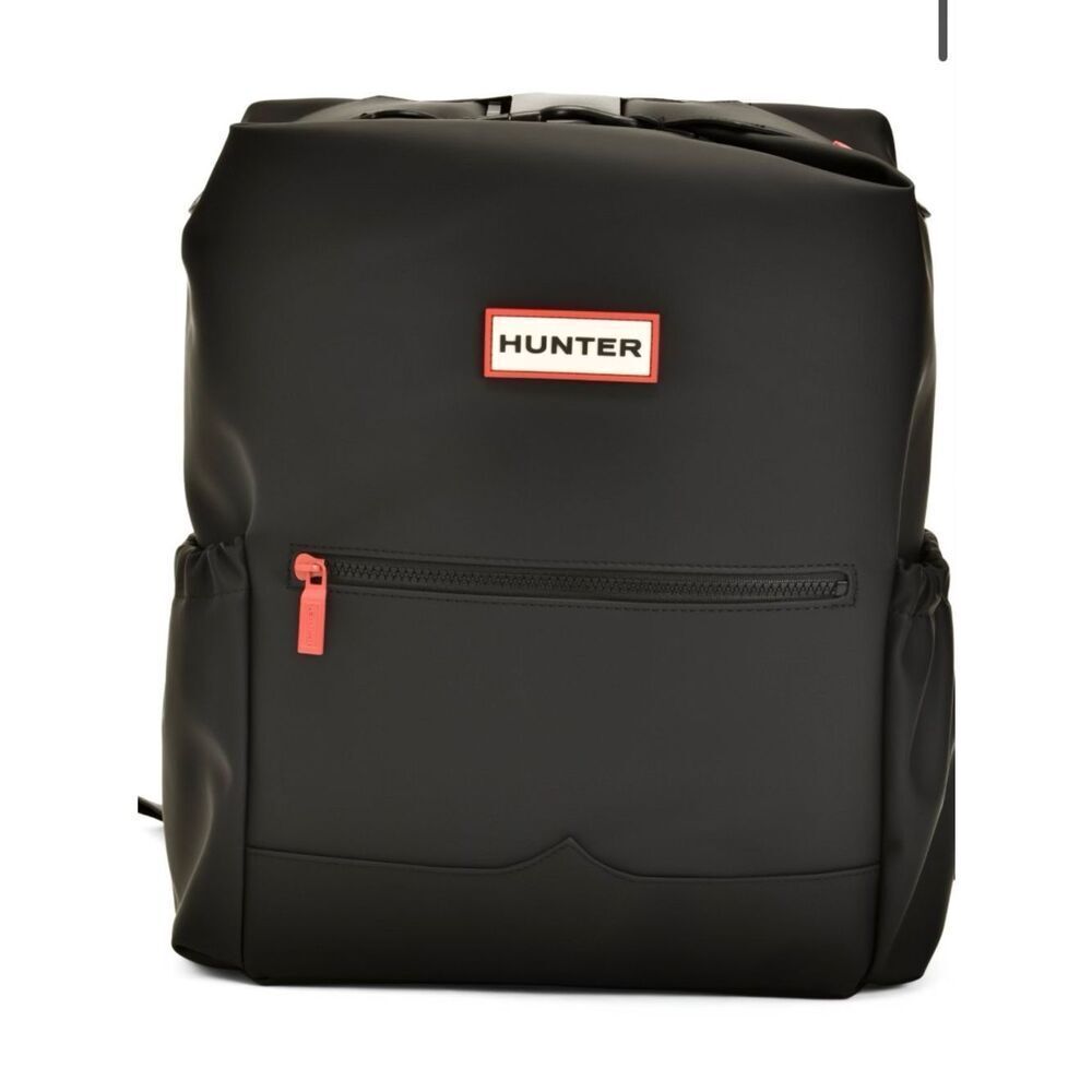 NEW HUNTER Top Pick Backpack OS Black Adjustable Straps Water Resistant Zipper